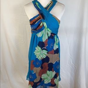 Tibi Floral Silk Dress